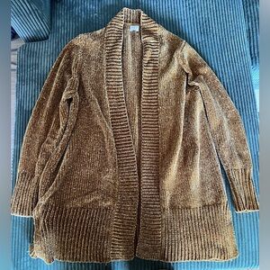 ✨Target brownish gold Cardigan  with Ribbed Shawl Collar